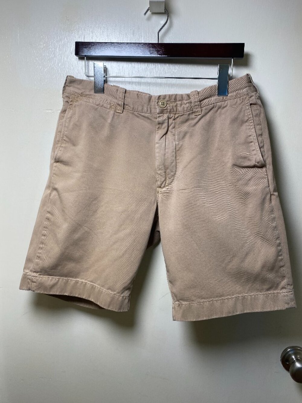 J.Crew Stanton Classic Fit Chino Shorts Garment Dyed Khaki Men's Size 32 Cotton
